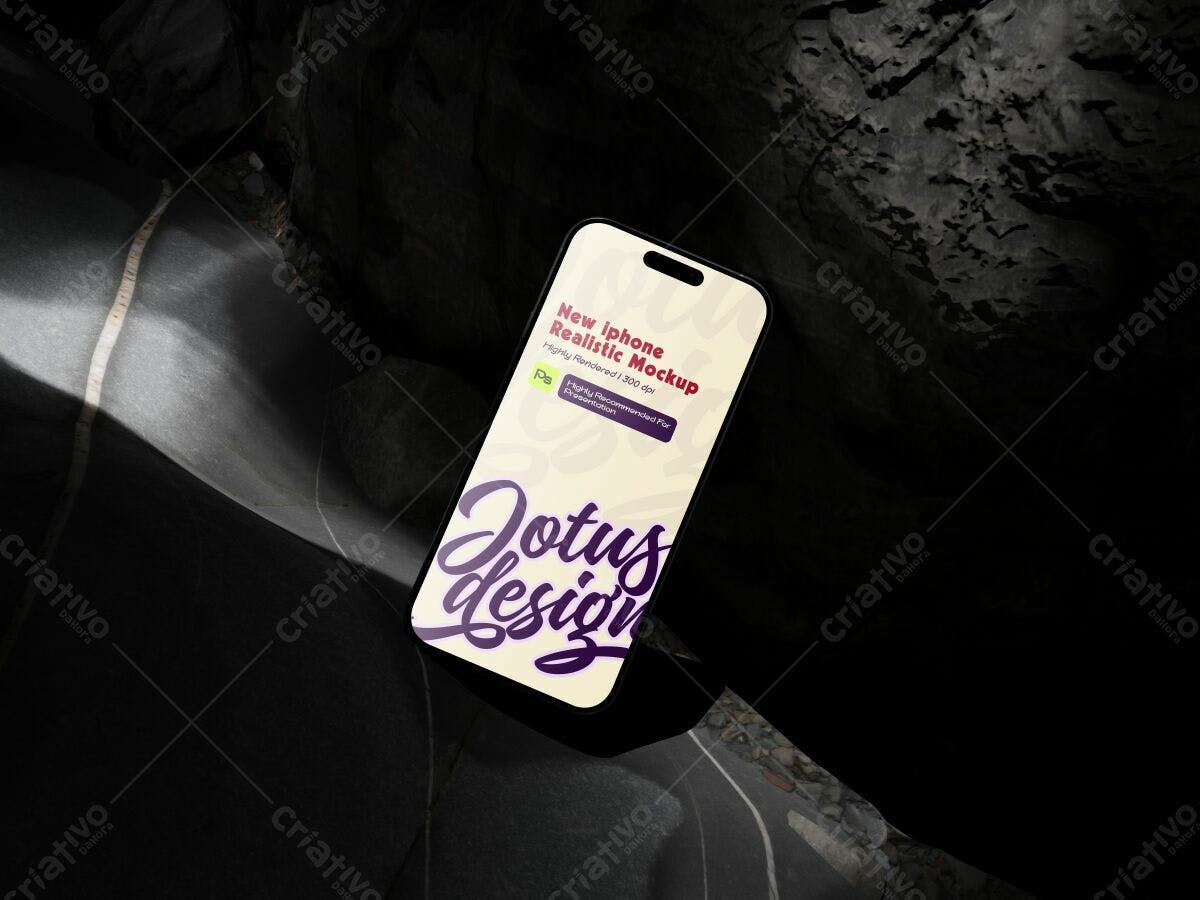 Mockup de Iphone para Apresentação PSD Editável