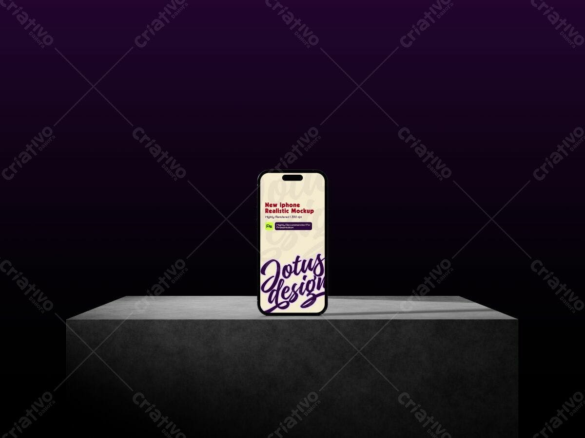 Mockup de Smartphone para Apresentação de App PSD Editável