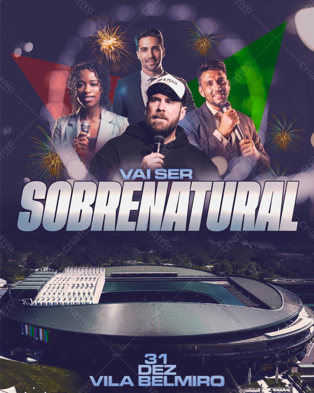 Flyer para Evento Sobrenatural PSD Editável