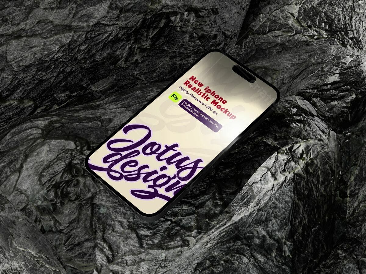 Mockup de Iphone Realista PSD Editável