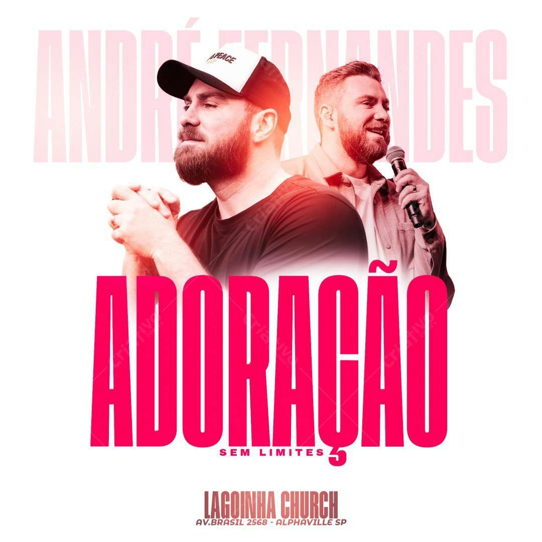 Flyer para Evento de Adoração André Fernandes PSD Editável