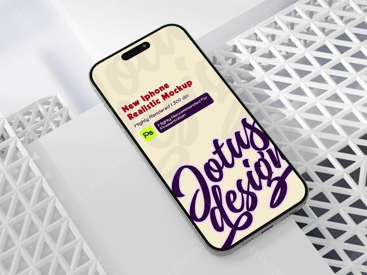 Mockup de Iphone Realista PSD Editável