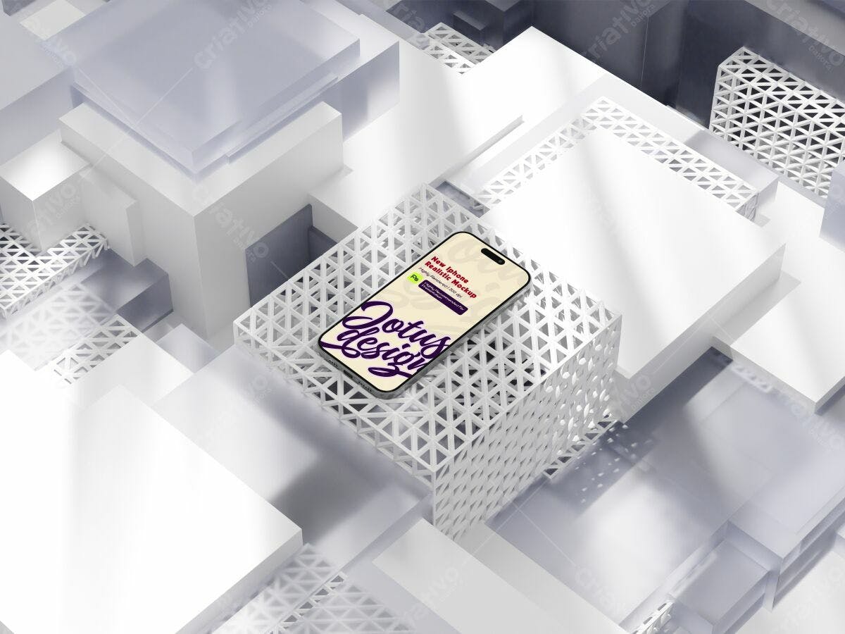 Mockup de Smartphone para Apresentação de Design PSD Editável