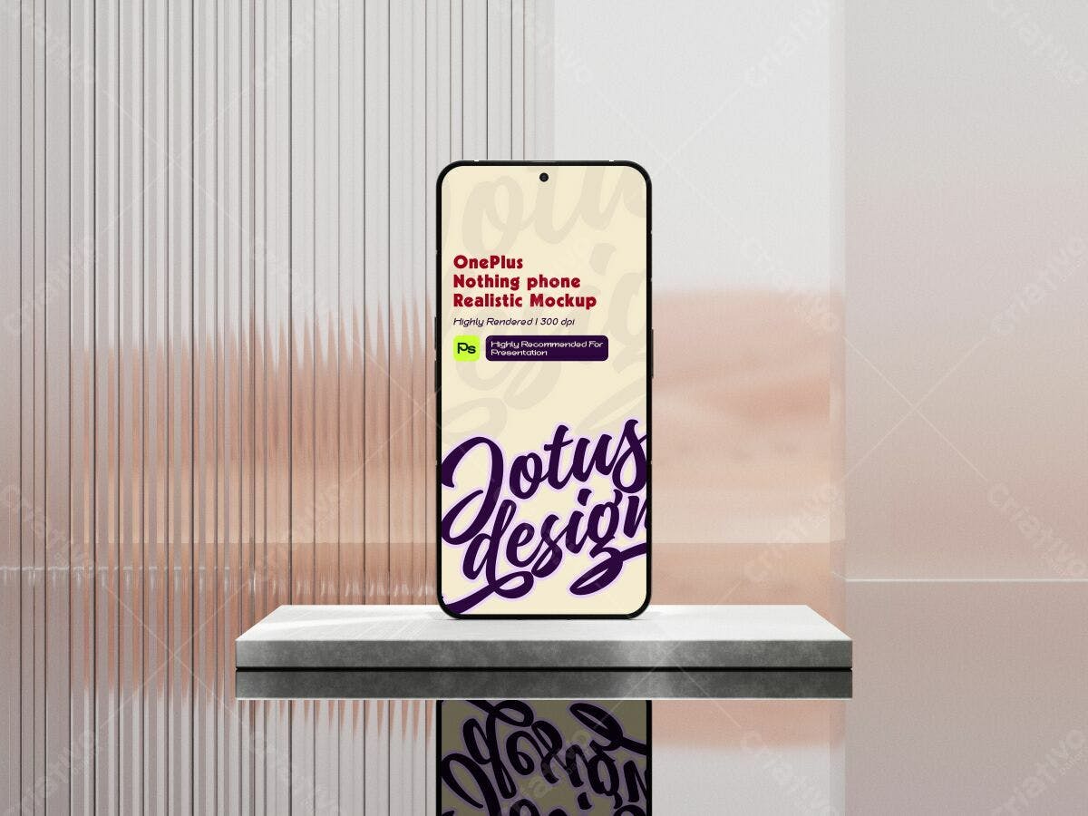 Mockup de Celular OnePlus PSD Editável