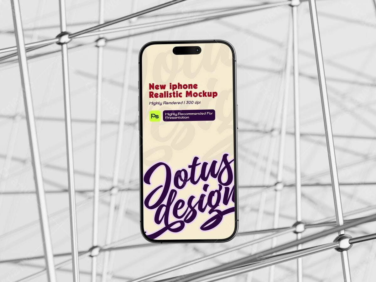 Mockup iPhone Realista PSD Editável