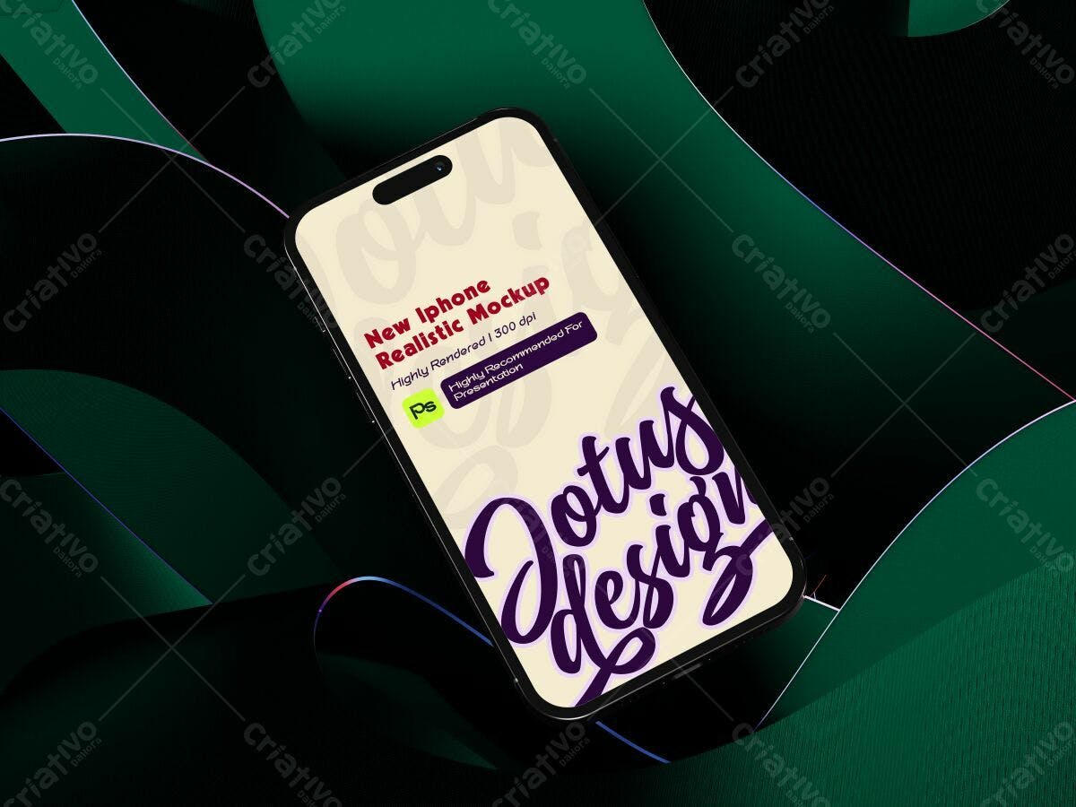 Mockup iPhone Realista PSD Editável