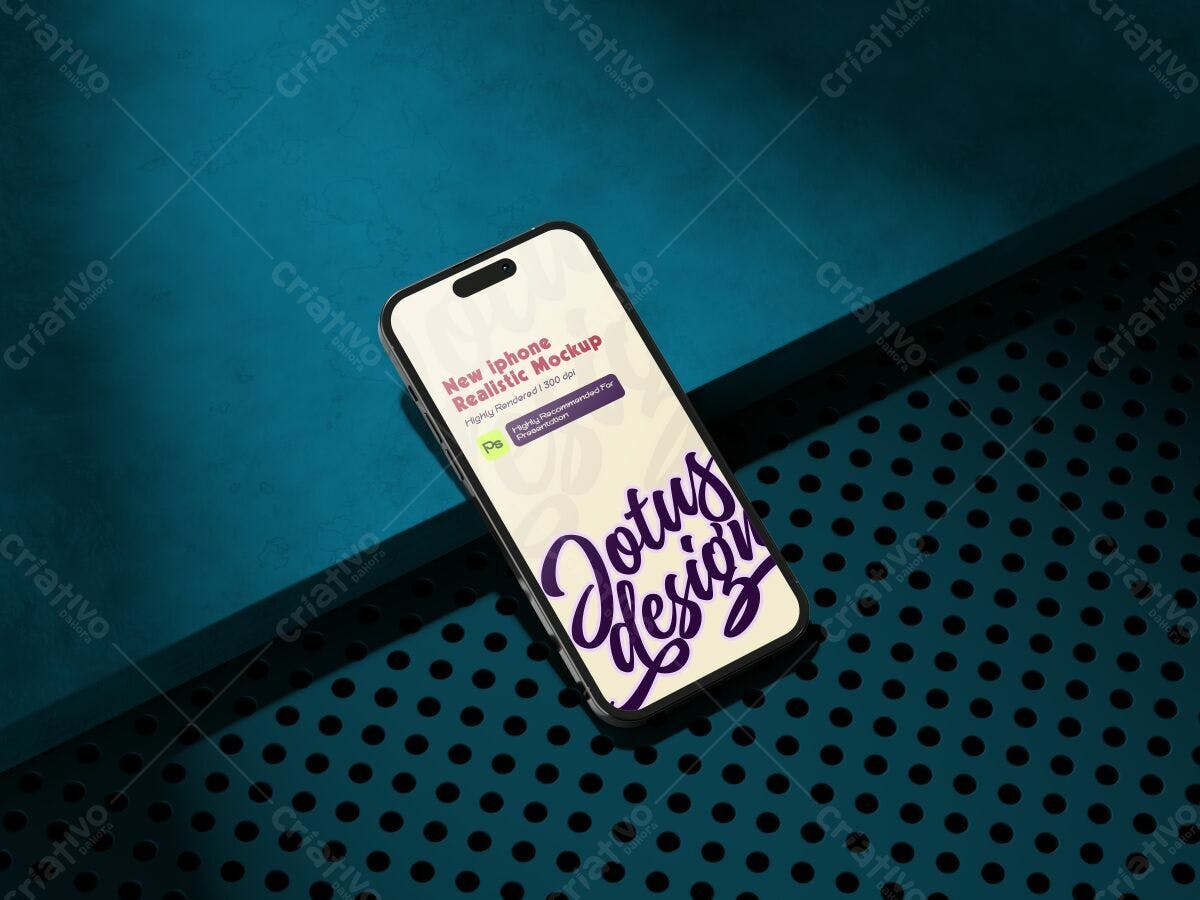Mockup de iPhone para Apresentação PSD Editável