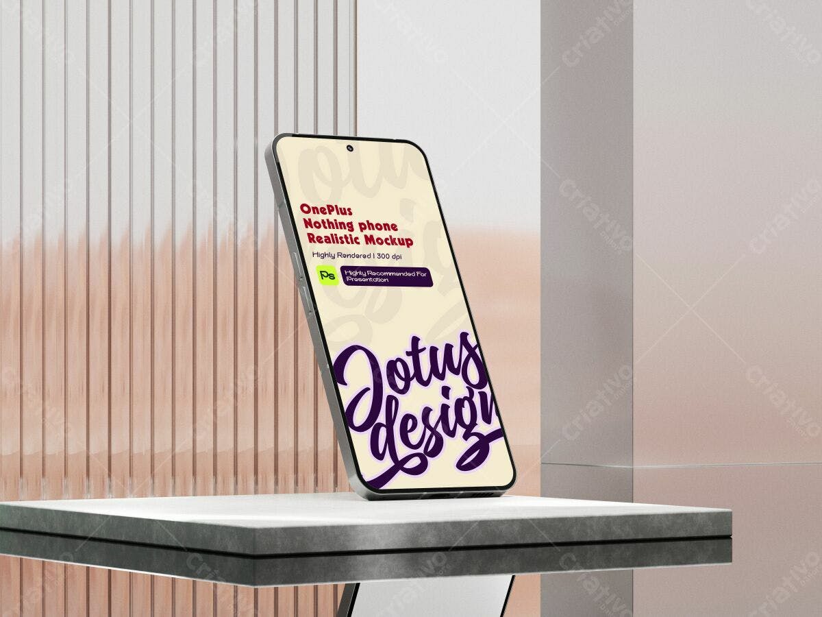 Mockup de Celular OnePlus PSD Editável
