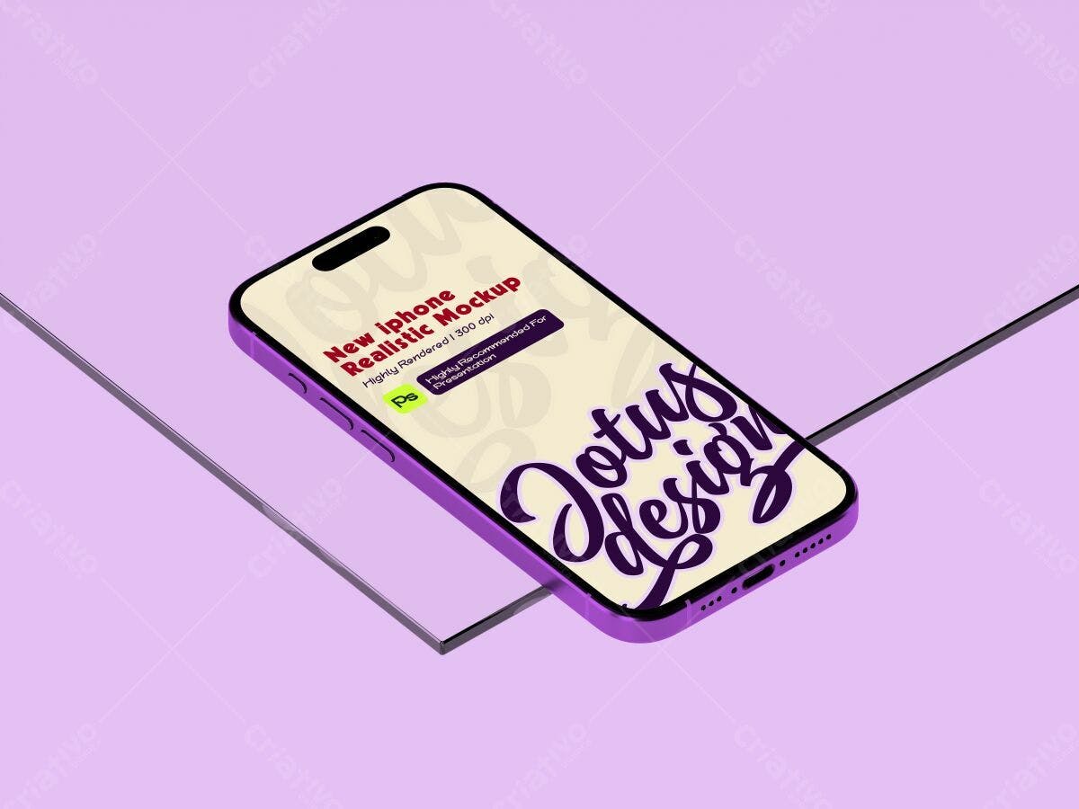 Mockup de Iphone para Apresentação PSD Editável