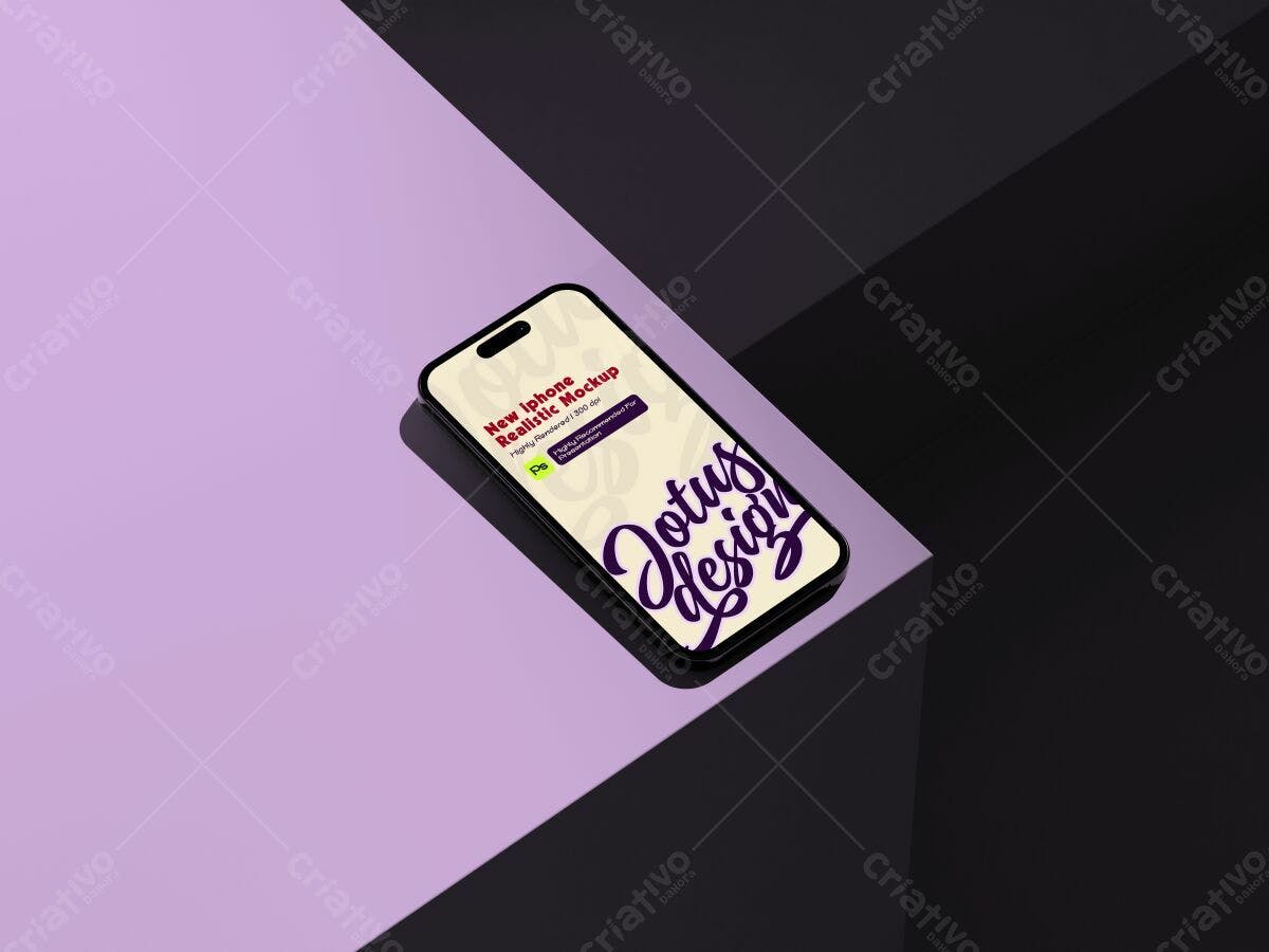 Mockup de Celular iPhone PSD Editável