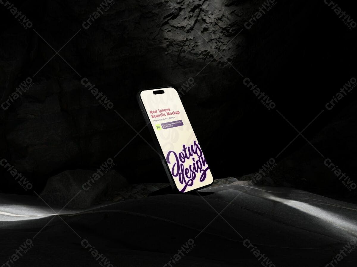 Mockup de Iphone para Apresentações PSD Editável