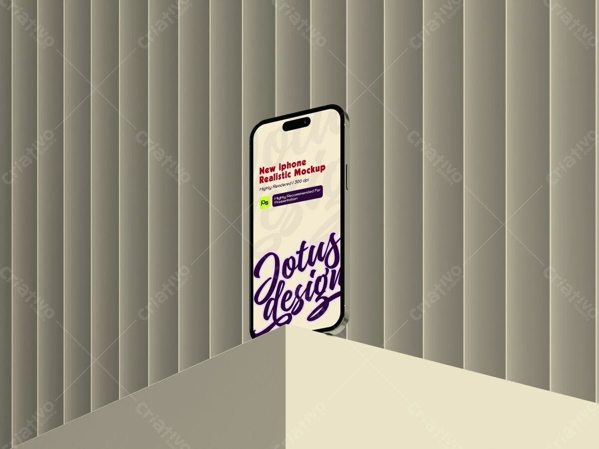 Mockup de iPhone Realista PSD Editável