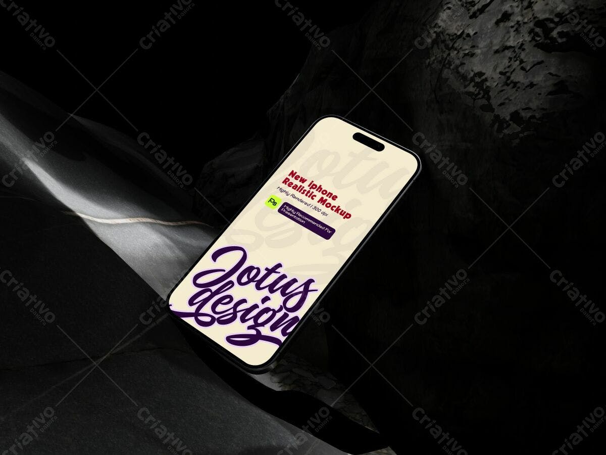 Mockup de Iphone para Apresentação PSD Editável
