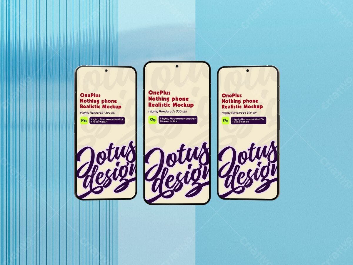 Mockup de Smartphone OnePlus PSD Editável