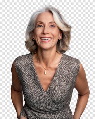 Png Senhora Idosa Sorrindo