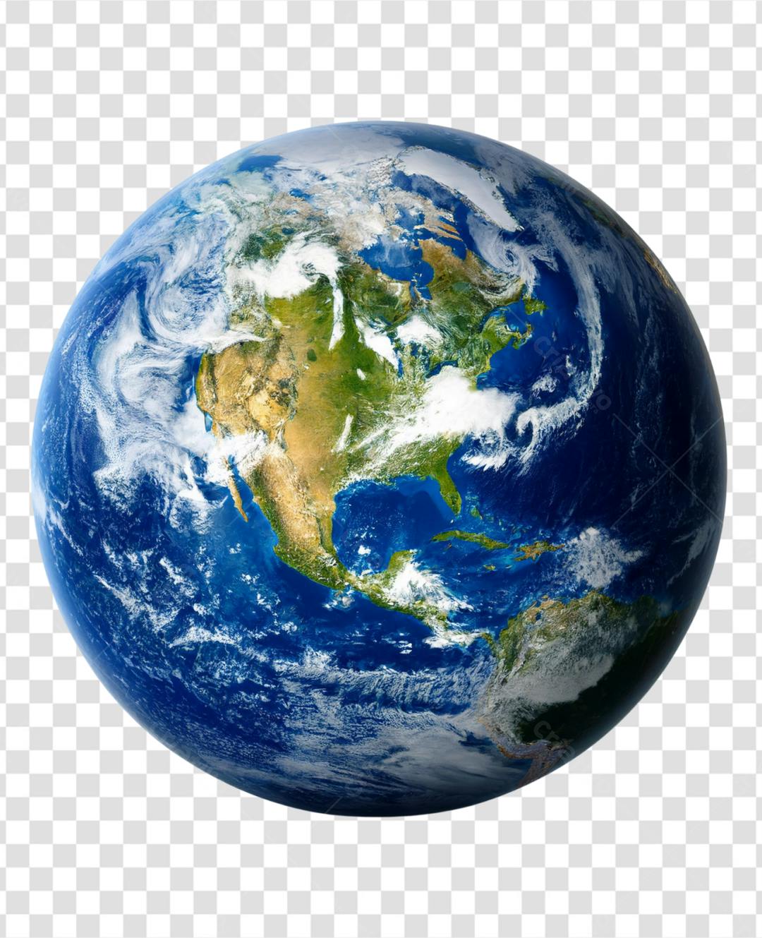 Icone Planeta Terra PNG com fundo transparente