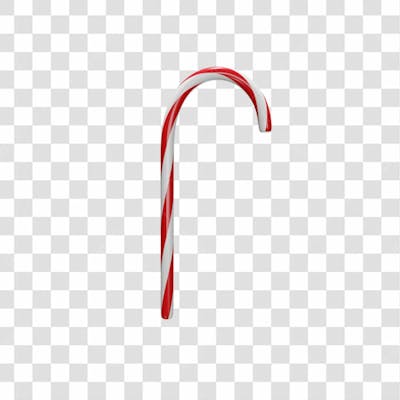 Bengala 3D Sem Fundo Render Natal Christmas