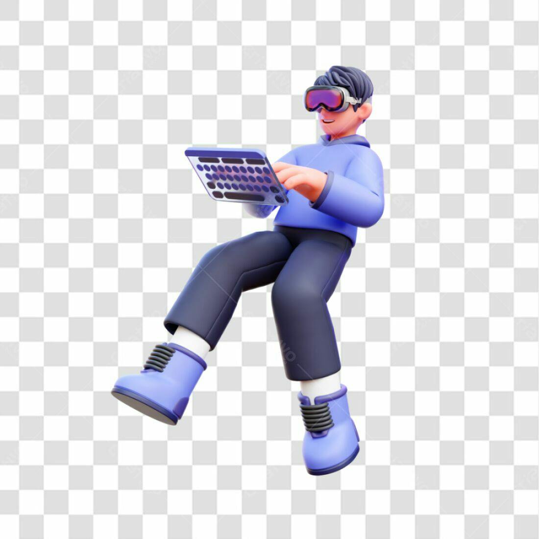Icone Homem Tecnologia PNG com fundo transparente