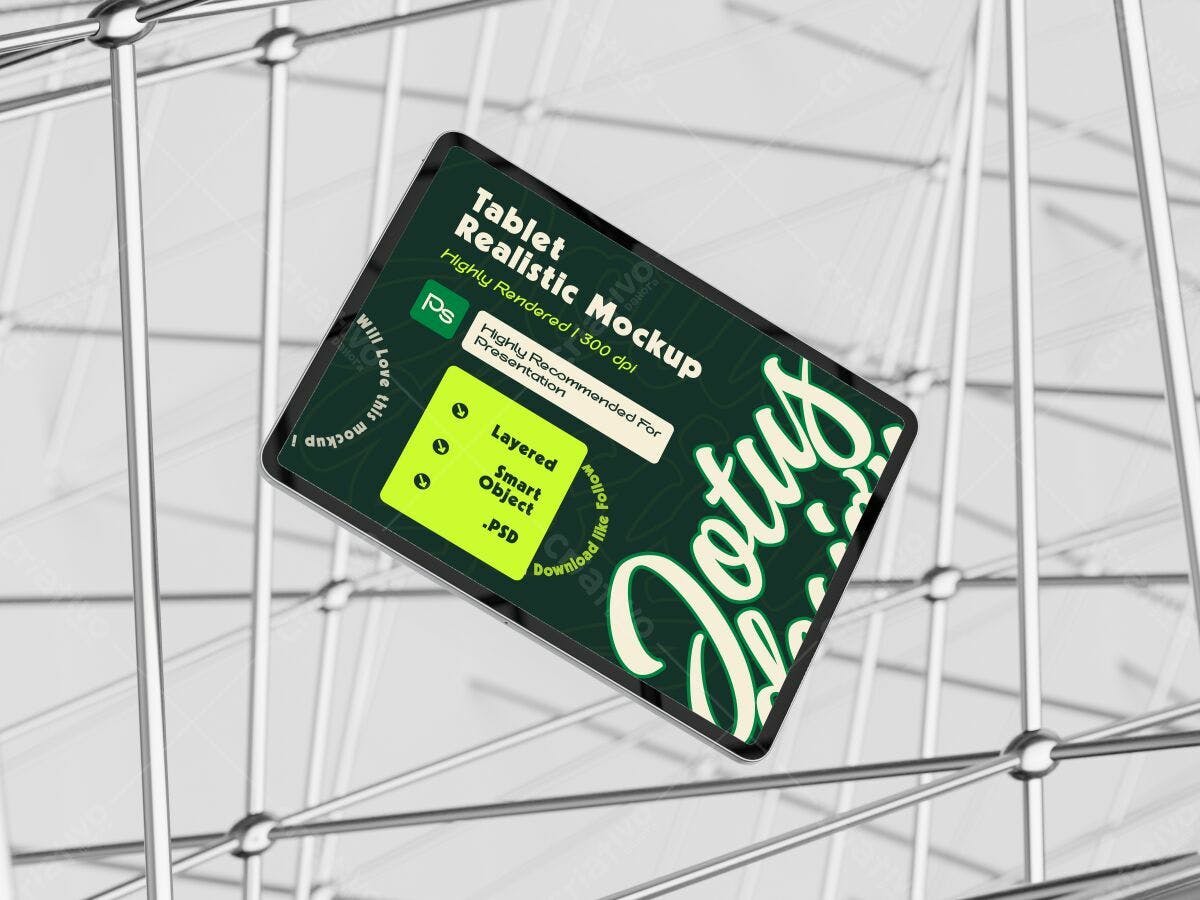 Mockup de Tablet realista PSD Editável