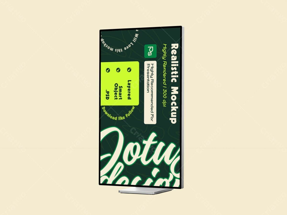 Mockup de Tela para Apresentação PSD Editável