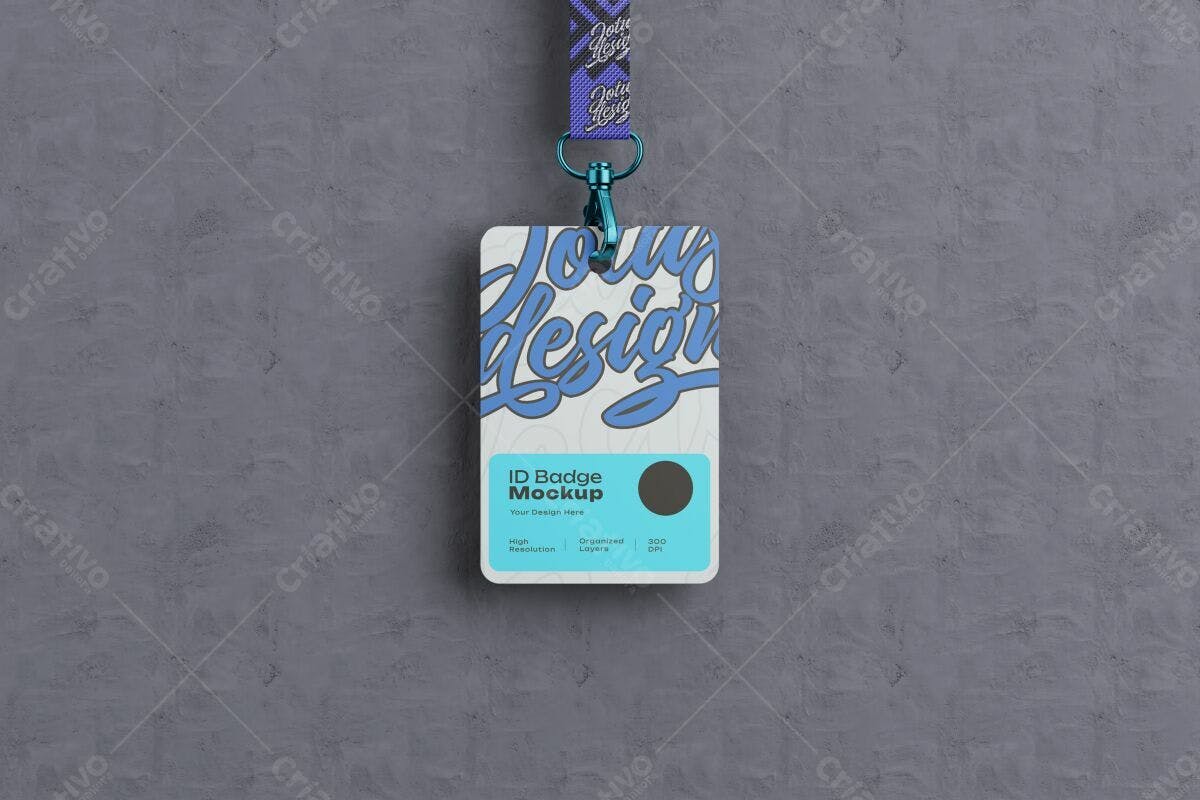 Cartão de Identificação PSD Editável