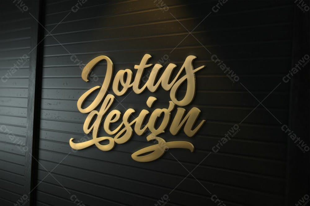 Wall 3D Logo Luxury Concrete Company Psd Editable Mockup