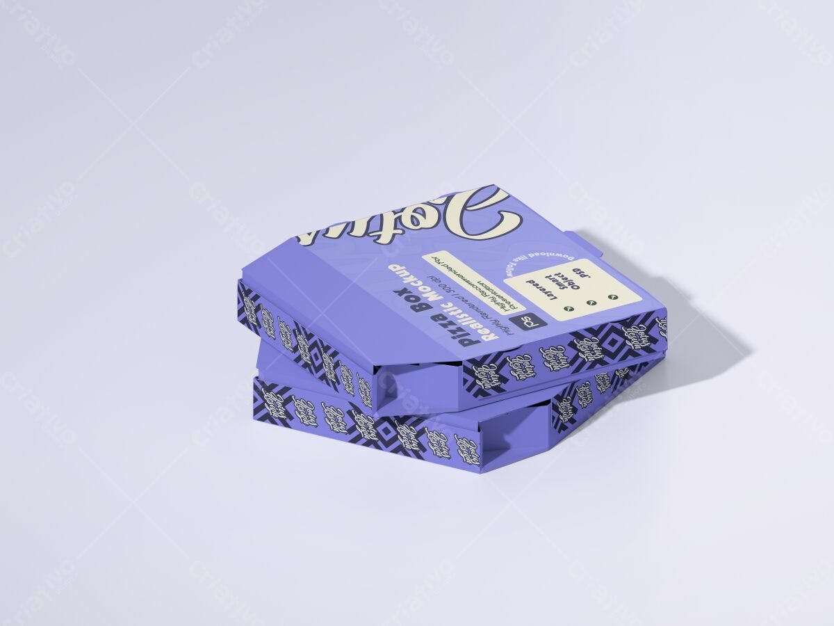 Embalagem para Pizza PSD Editável