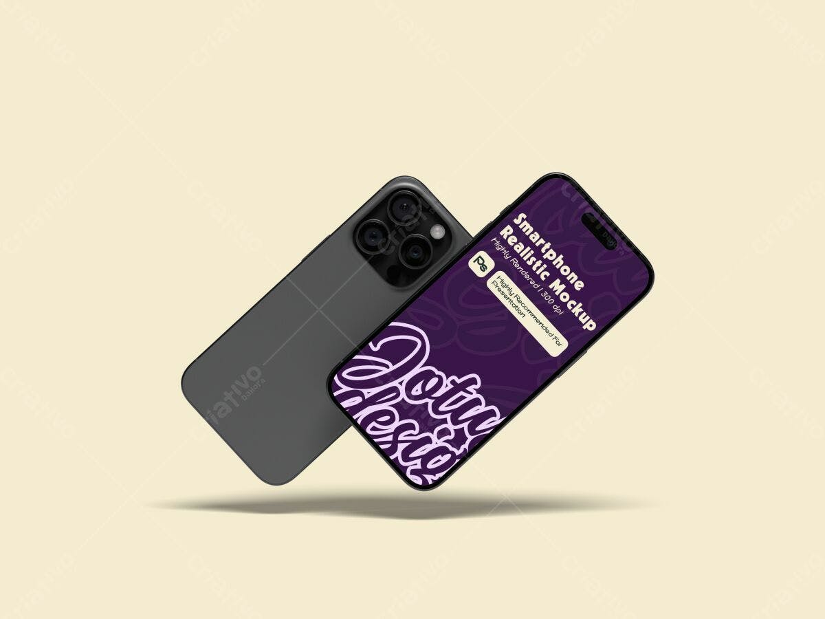 Mockup de Smartphone Realista PSD Editável