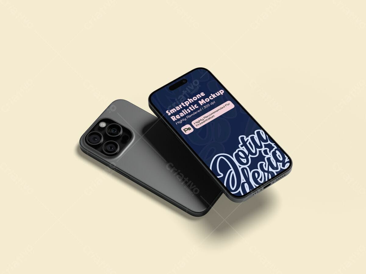Mockup de Smartphone Realista PSD Editável
