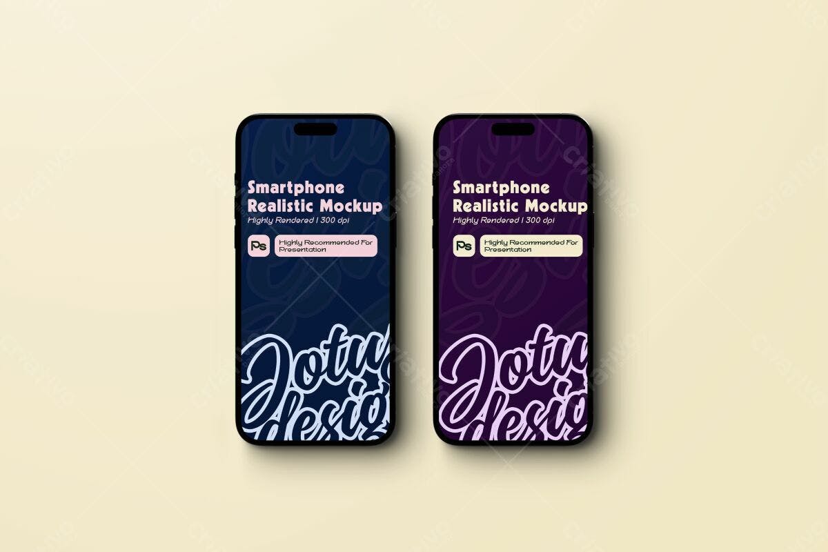 Mockup Smartphone Realista PSD Editável