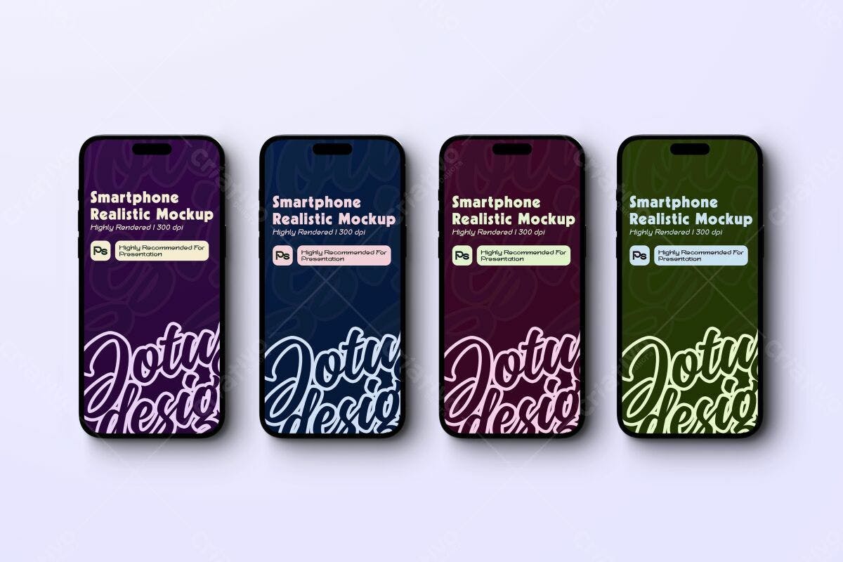 Mockup Smartphone Realista PSD Editável