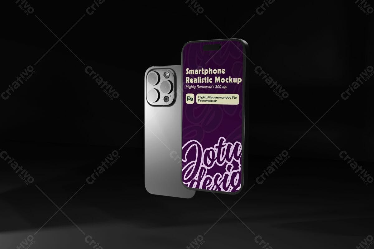 Mockup de Smartphone Realista PSD Editável