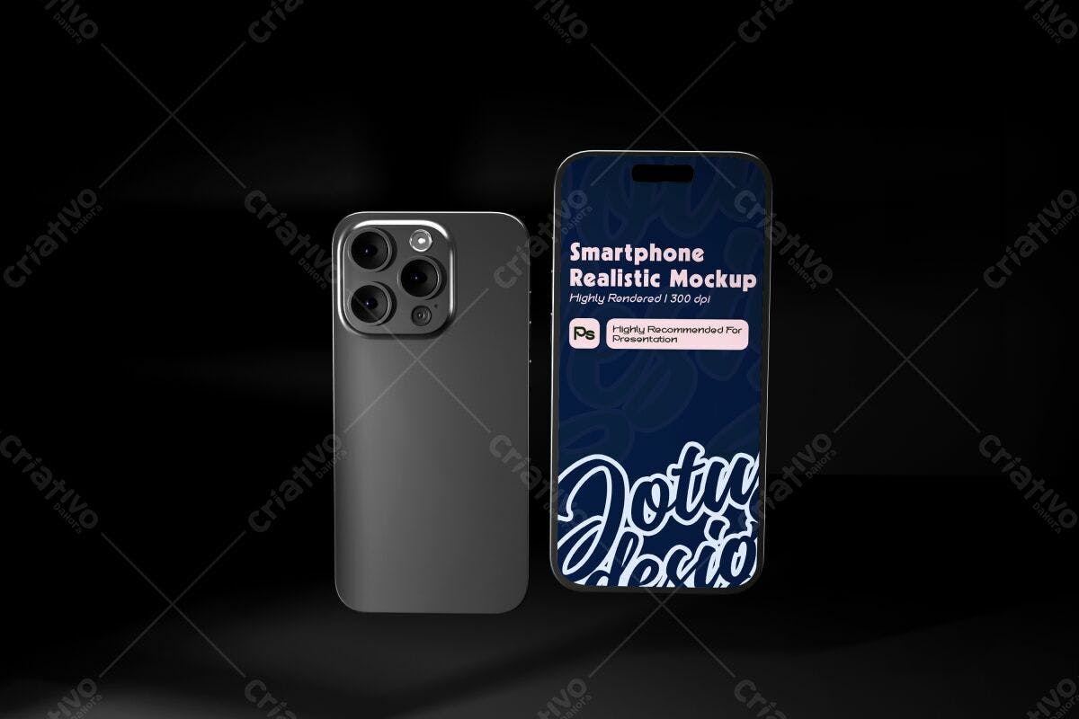 Mockup de Smartphone Realista PSD Editável