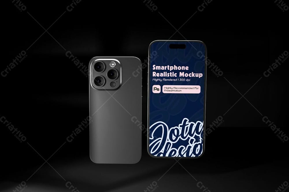 Smartphone Mobile Phone Psd Editable Mockup