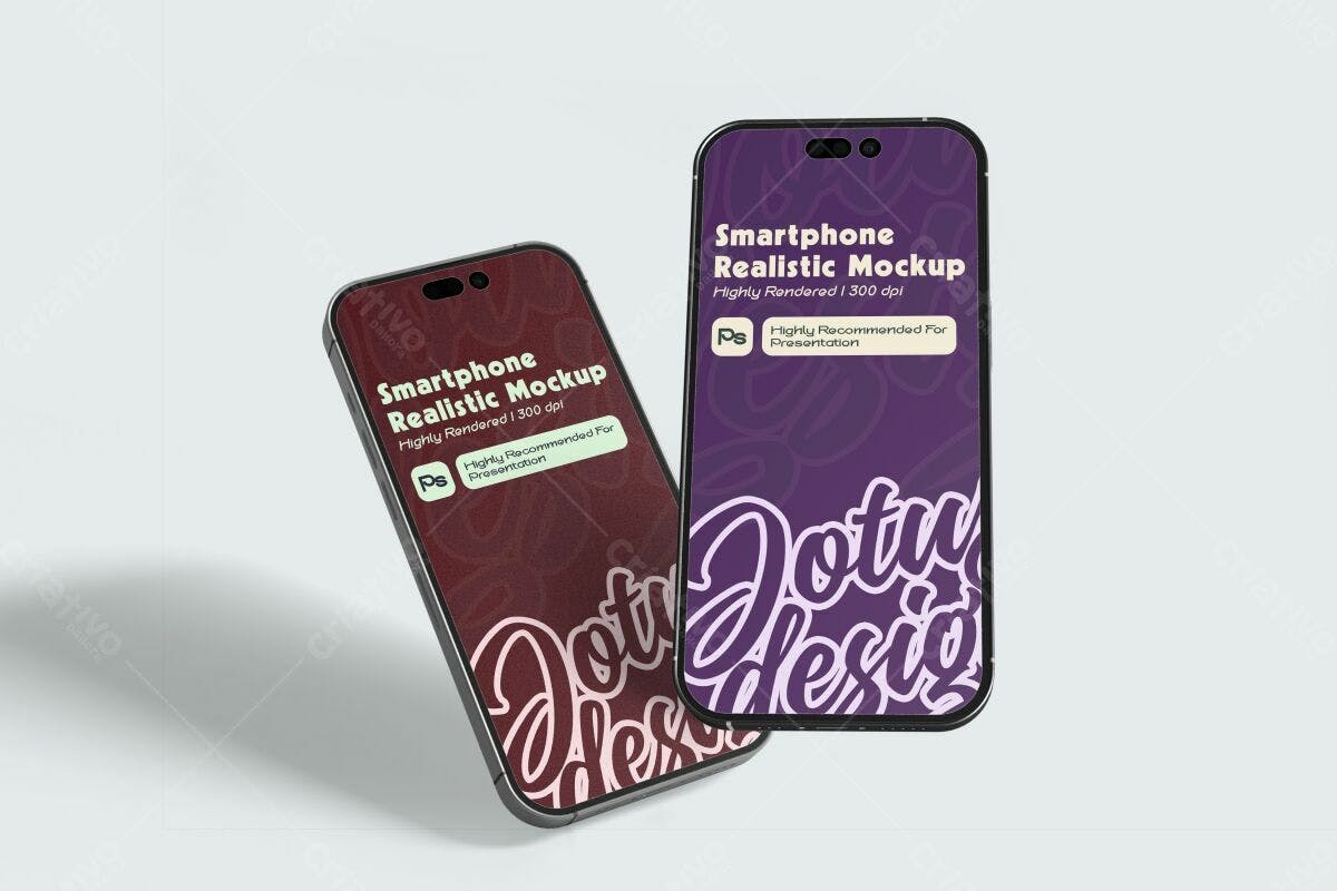 Mockup Smartphone Realista PSD Editável