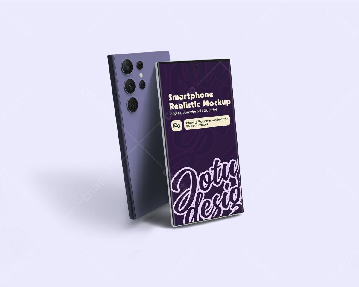 Mockup de Smartphone Realista PSD Editável