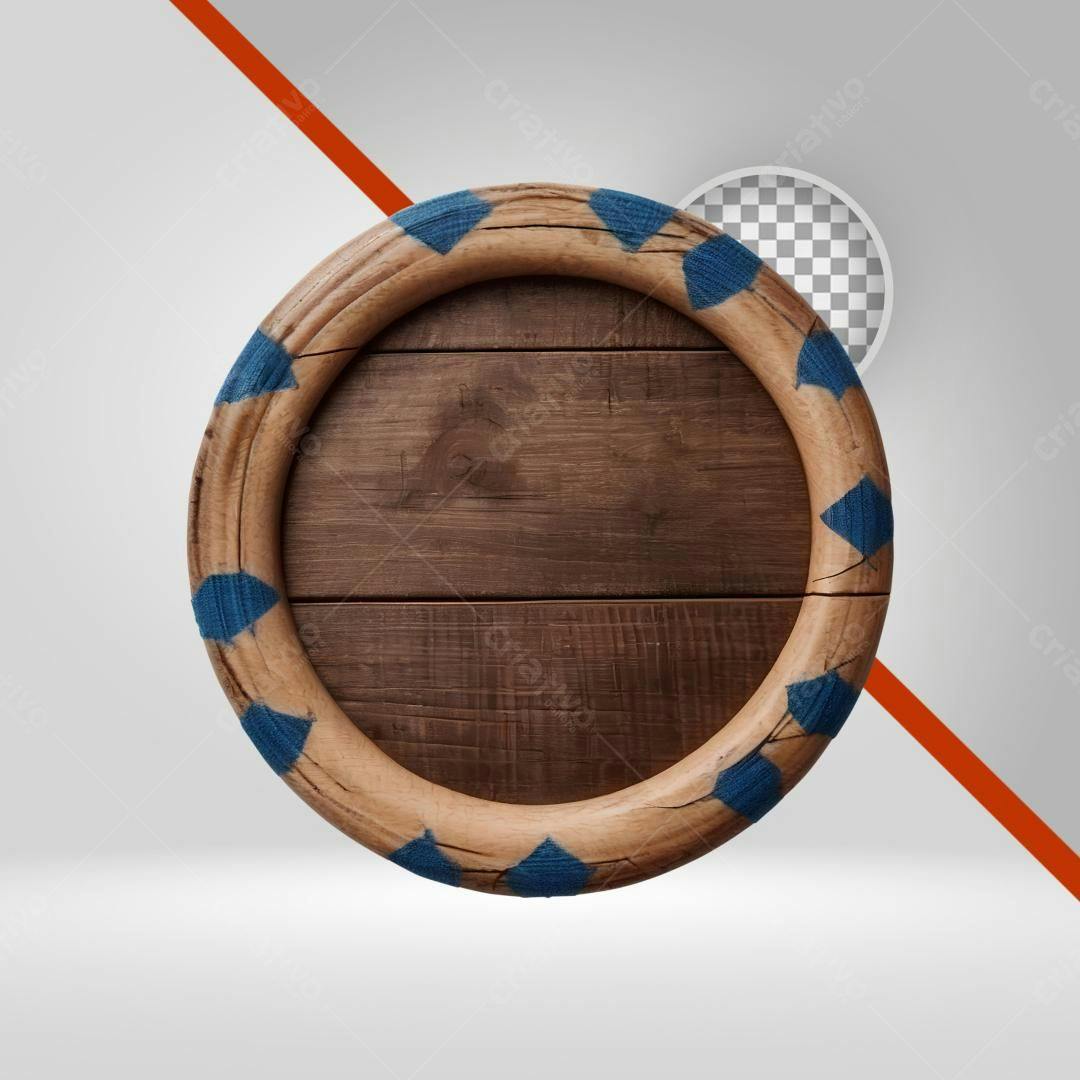Moldura de Madeira PNG com fundo transparente