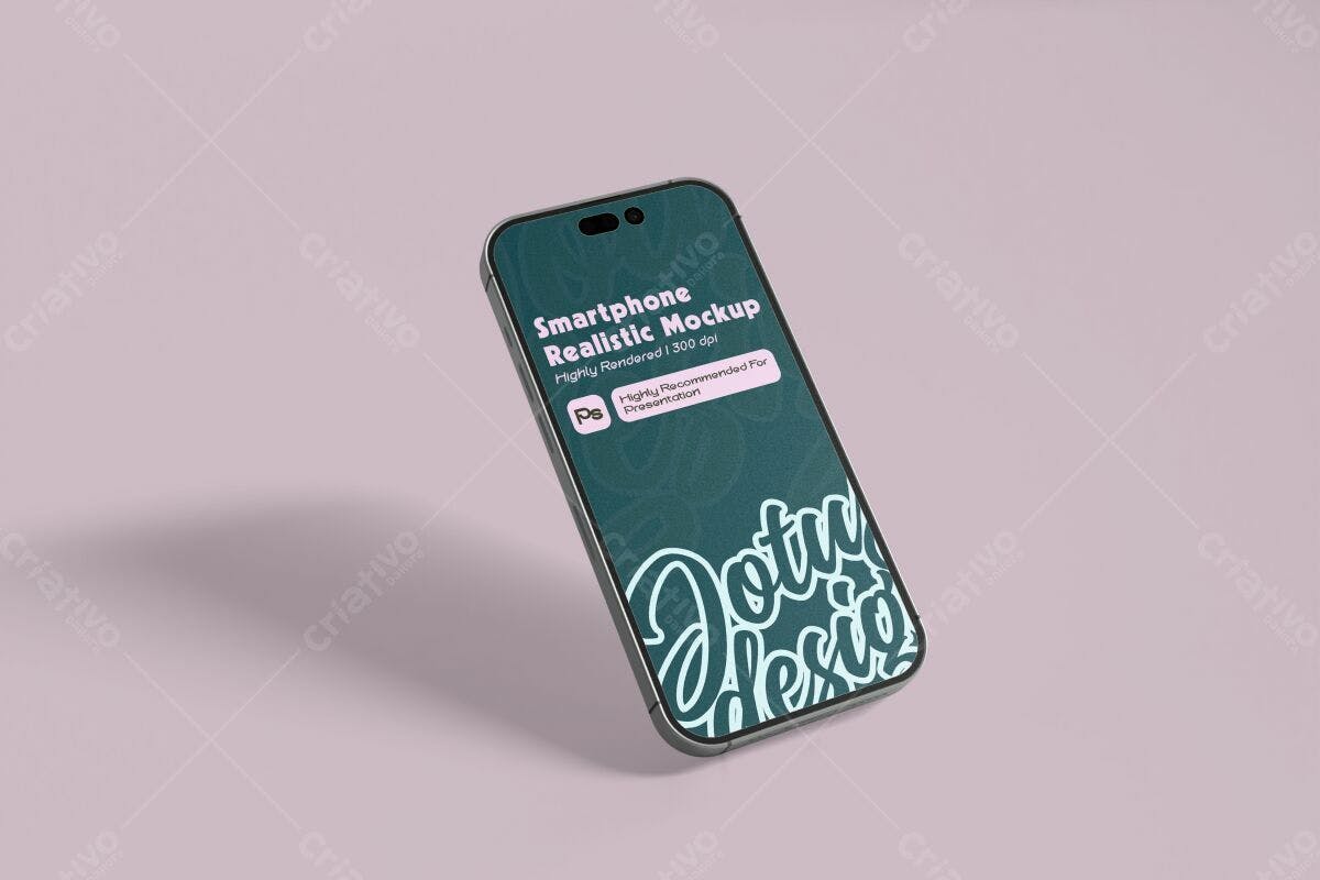 Mockup de Smartphone Realista PSD Editável