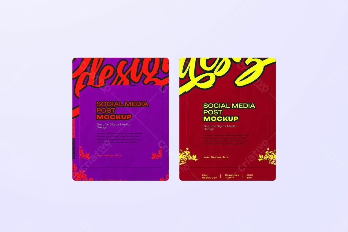 Post para Mídias Sociais PSD Editável