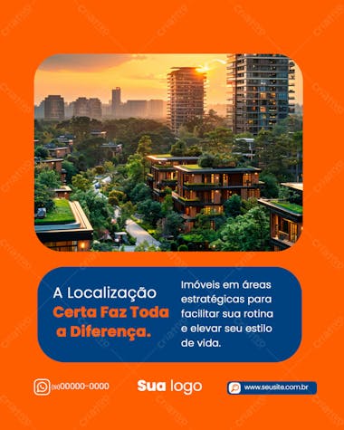 Flyer Imobiliria Localização Certa