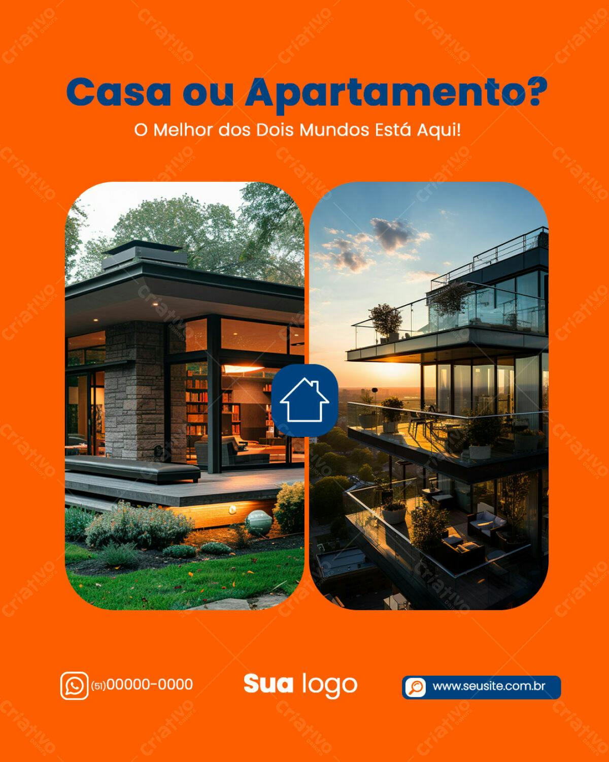 Postagem Instagram Imóveis PSD Editável