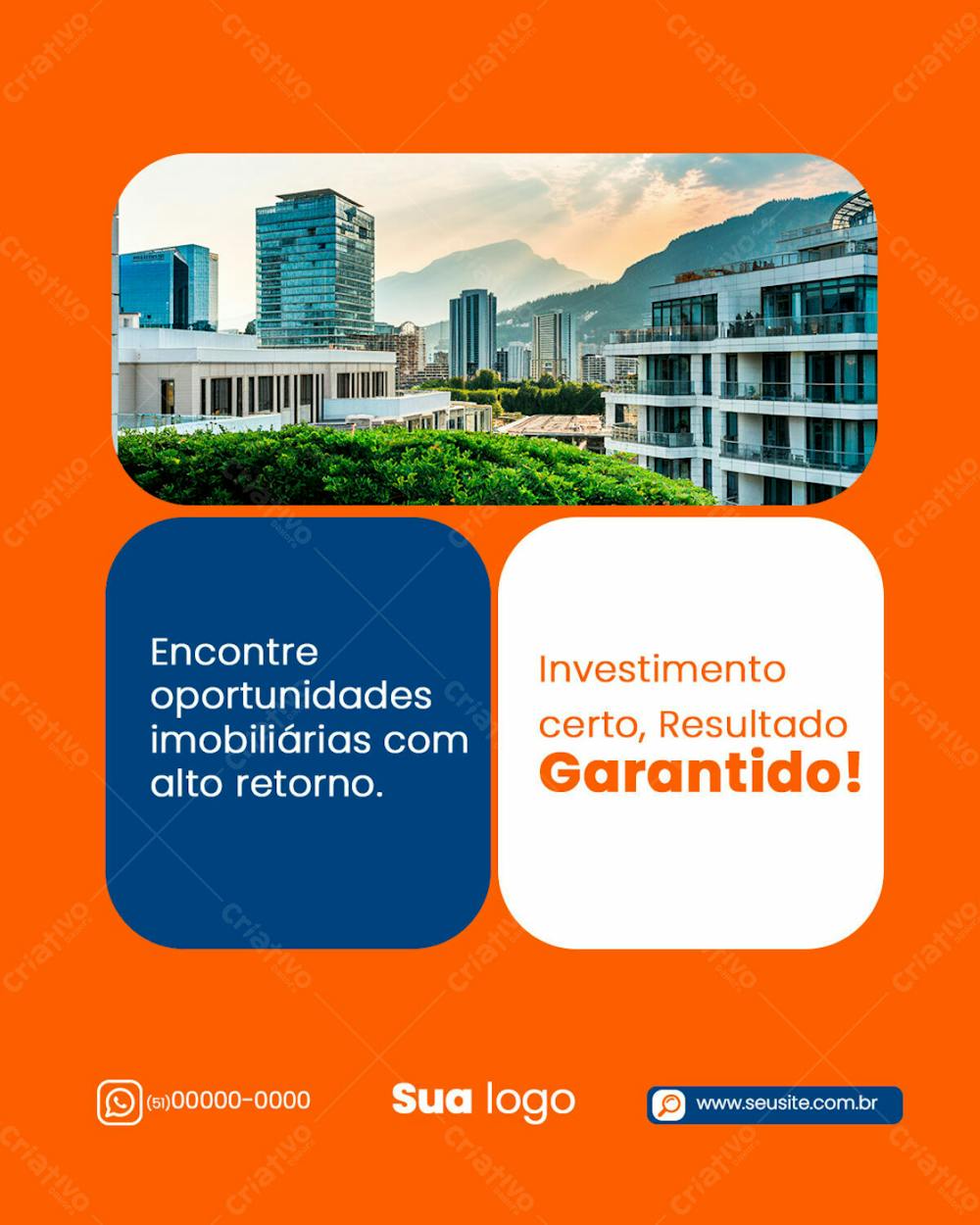 Flyer Imobiliria Resultado Garantido