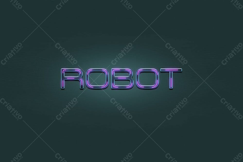 Chromium Neon Trippy And Old School Psd Editable Text Effect