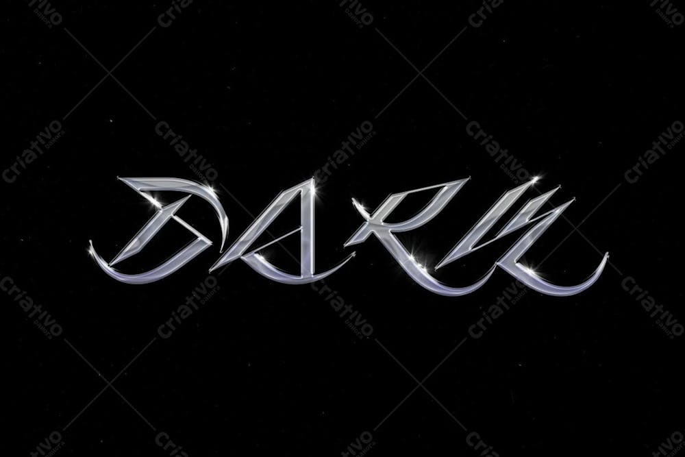 Chromium Neon Trippy And Old School Psd Editable Text Effect