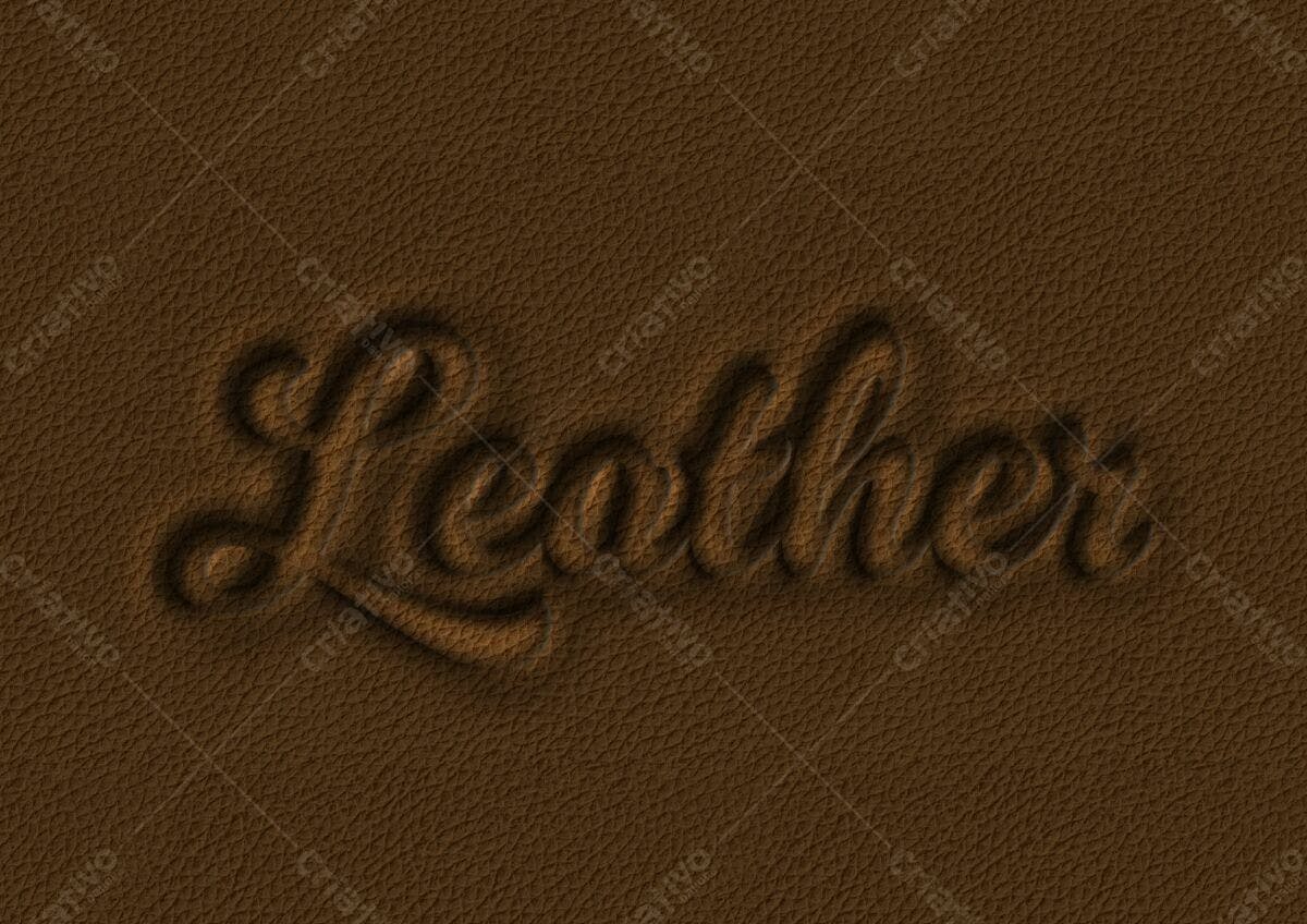 Textura Couro Marrom PSD Editável