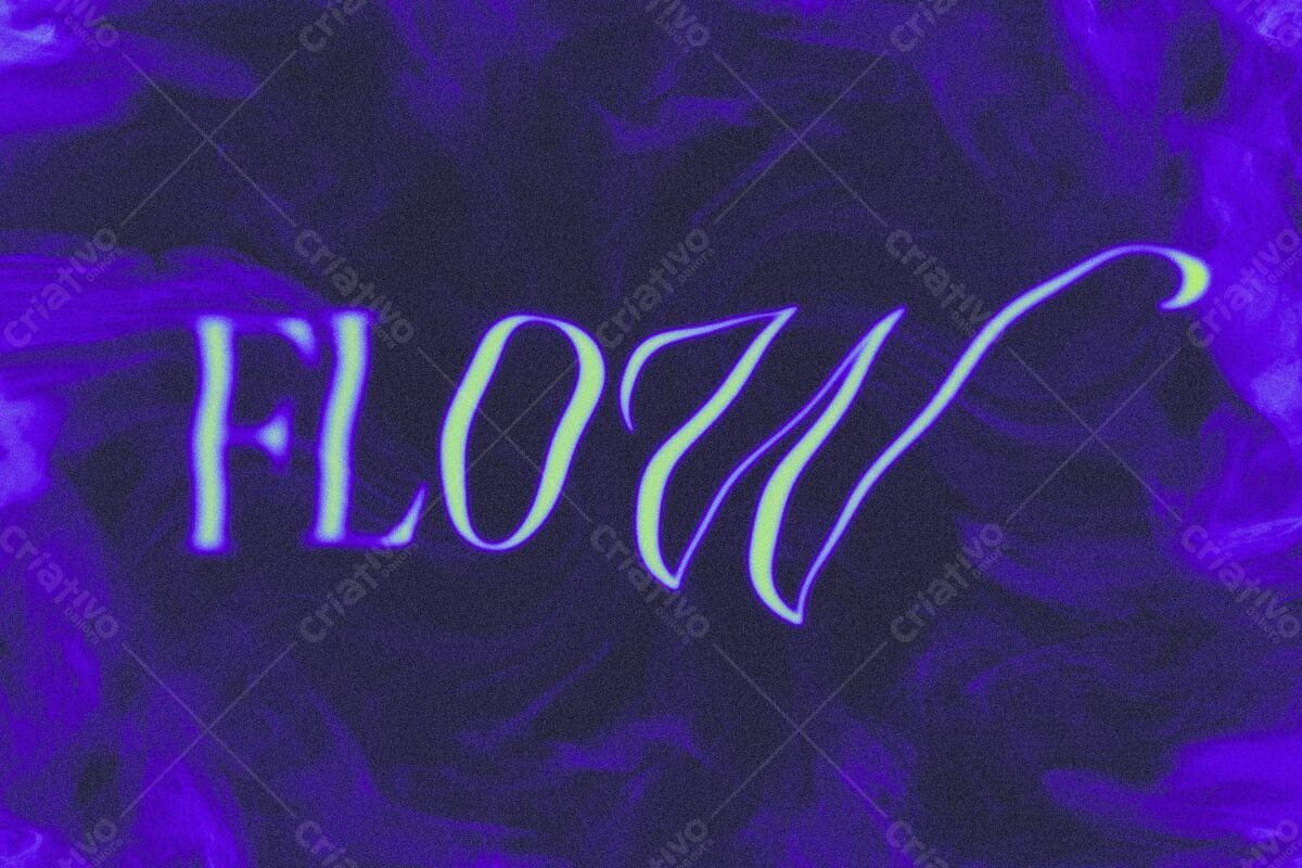 Arte Abstrata Fluxo PSD Editável