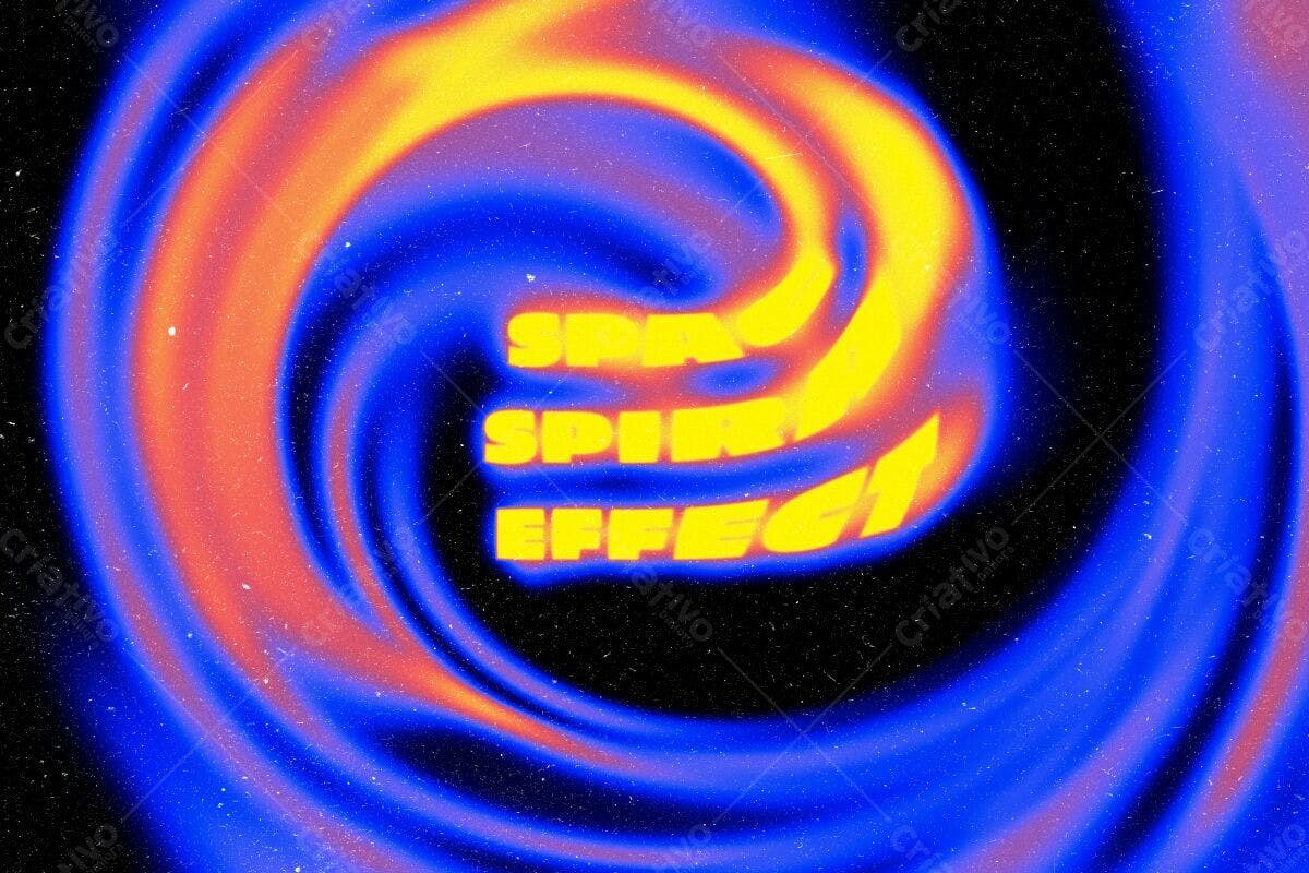 Arte Abstrata com Efeito Espacial PSD Editável