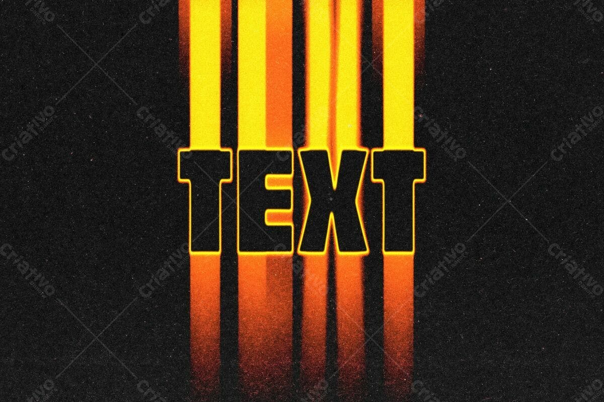 Kit de Modelo para Design de Texto PSD Editável