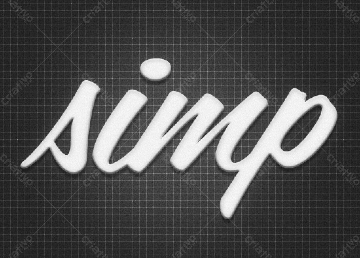 Kit de Tipografia Simplis PSD Editável