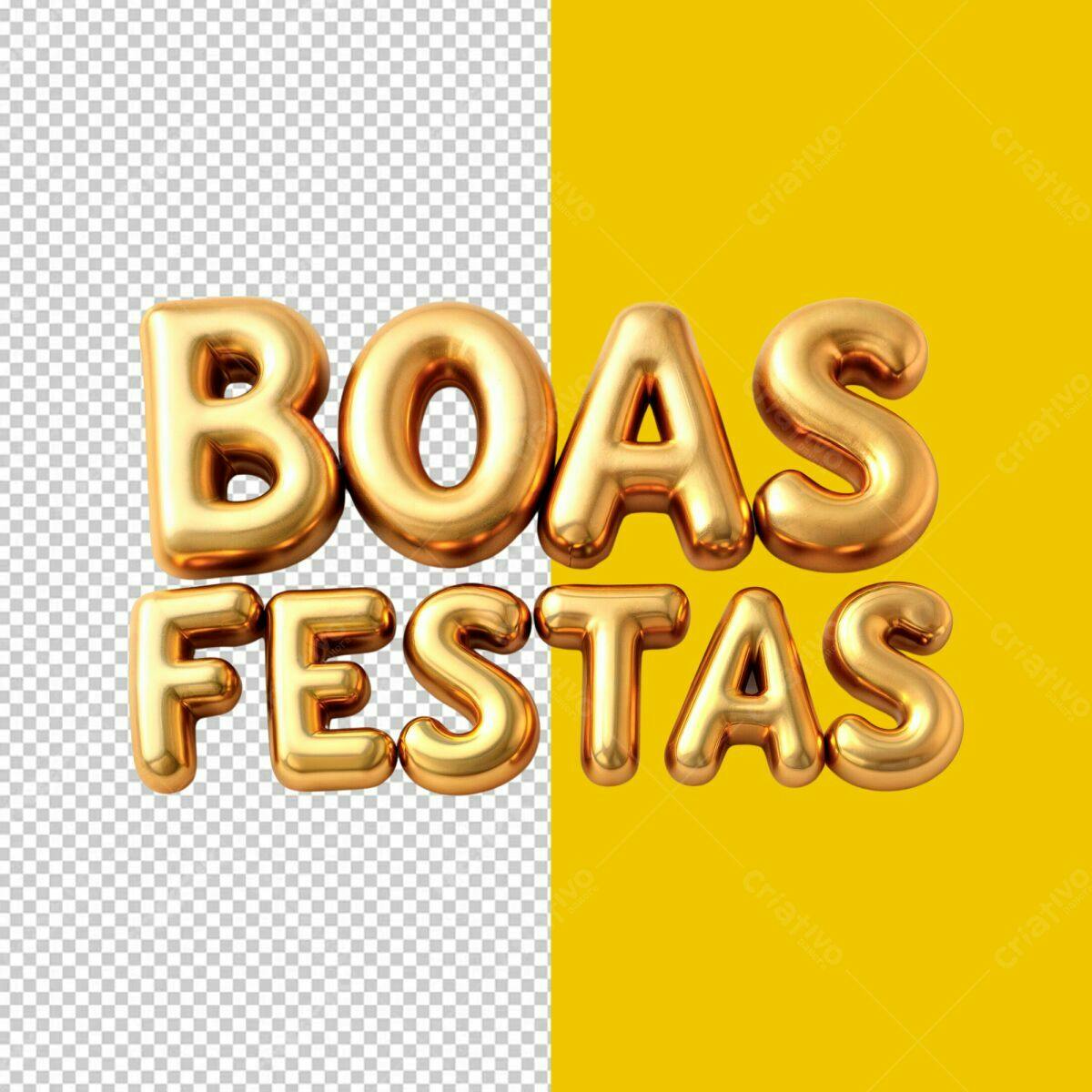 Frases Boas Festas PSD Editável